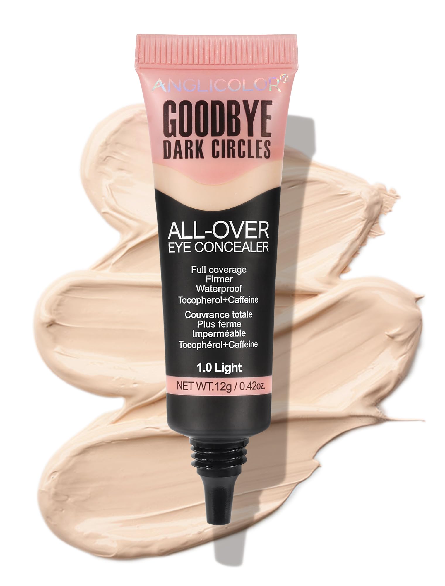 Liquid Concealer, Under Eye Full Coverage Concealers for Dark Circles, Fine Lines, Redness,Waterproof, Firming,Color Correcting Long lasting Makeup