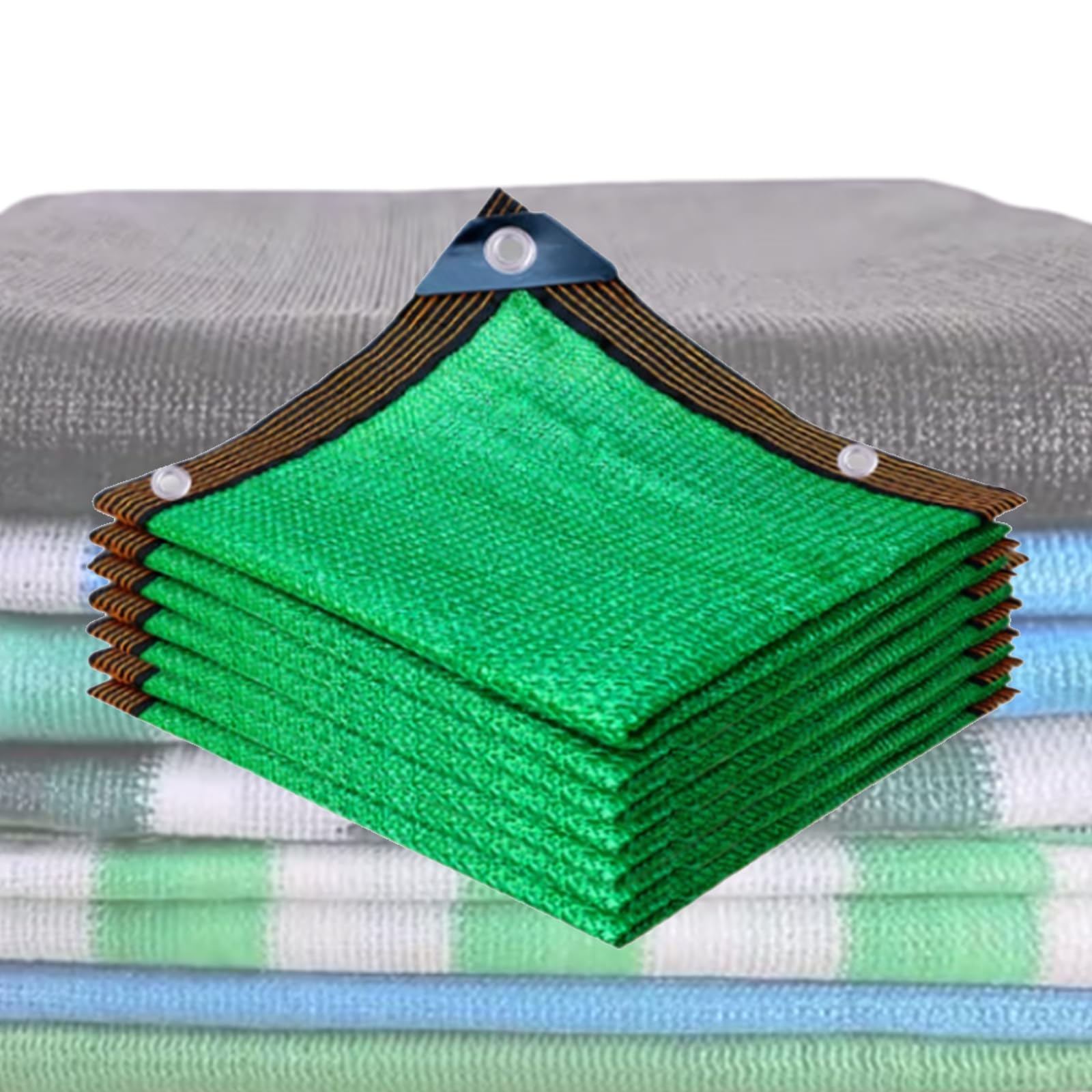 KLGFBDC Premium Green Sun Shade Sail with Grommets 85% UV Protection Shade Net for Garden Greenhouse Barn Outdoor Cooling Available in 11 Colors [8m x 15m]