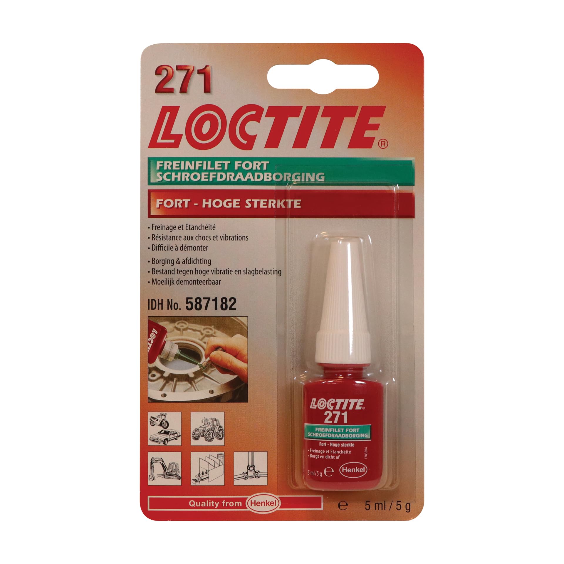 Loctite 2701 Threadlocker (Green) 5Ml Green