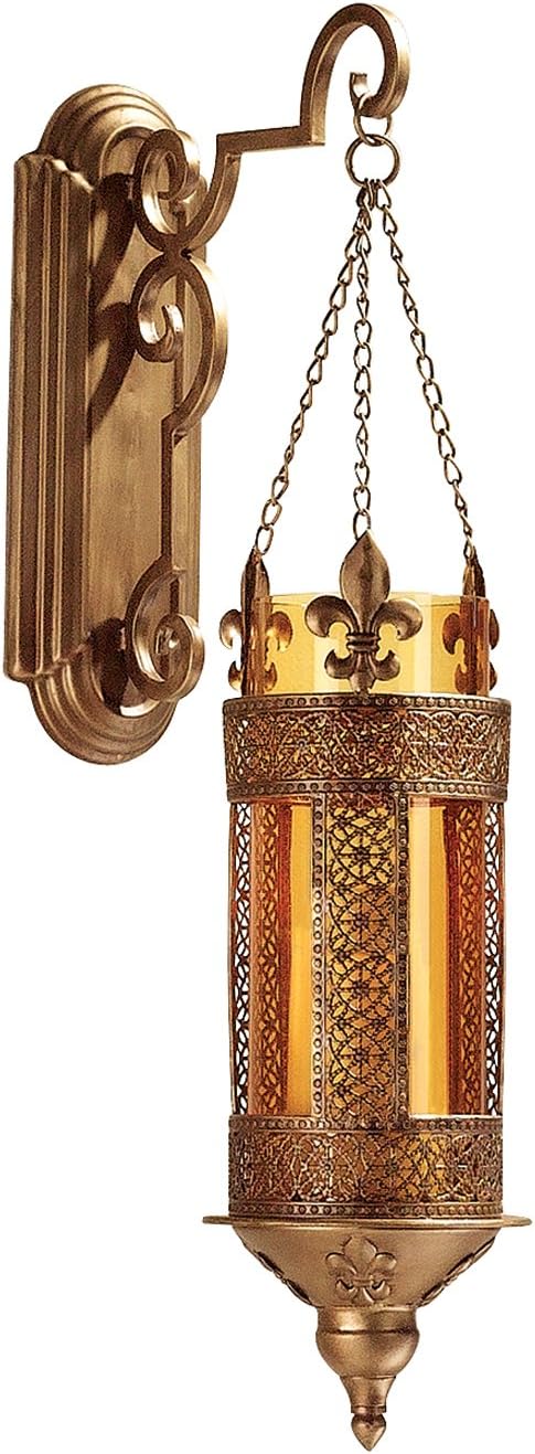 Design ToscanoMH82097 Kinnaird Castle Hanging Pendant Wall Sconce, Single