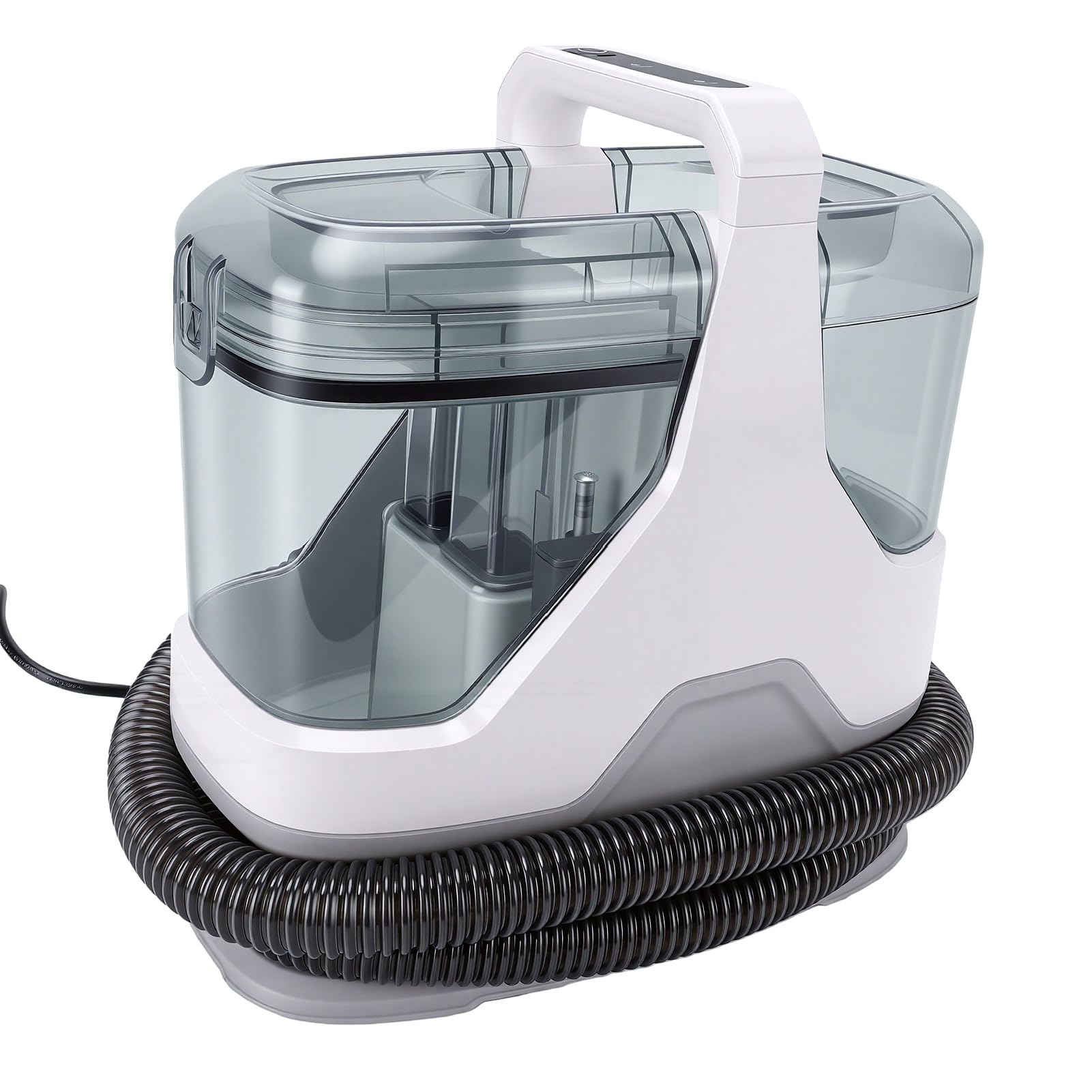 Fafeicy Limpiador de Manchas Portátil, Máquina de Limpieza de Alfombras de Succión Fuerte de 600 W, 16 Kpa, con Tanque Sucio de 1,1 L y Manguera de 6 Pies para Suciedad Rápida de