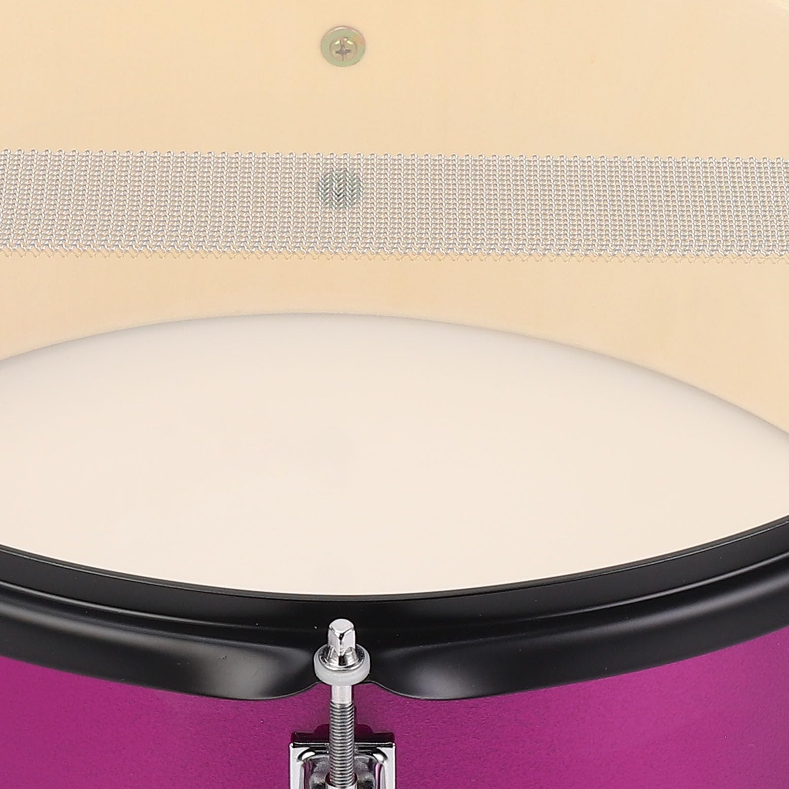 EMUKOEP Strumento a Percussione Rullante Rose Red con Bacchette, Accordatore e Tracolla, Suono Potente per Batteristi, Professionisti, Set di Rullante 14x5,5 Pollici, 6 Cerchi per Batteria, Fusto in