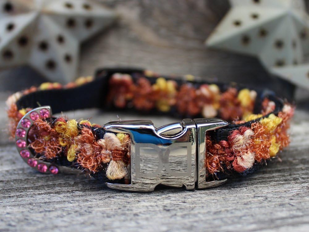 Rosebud Red Velvet Dog Collar and Leash Size XS/S Pet Supplies