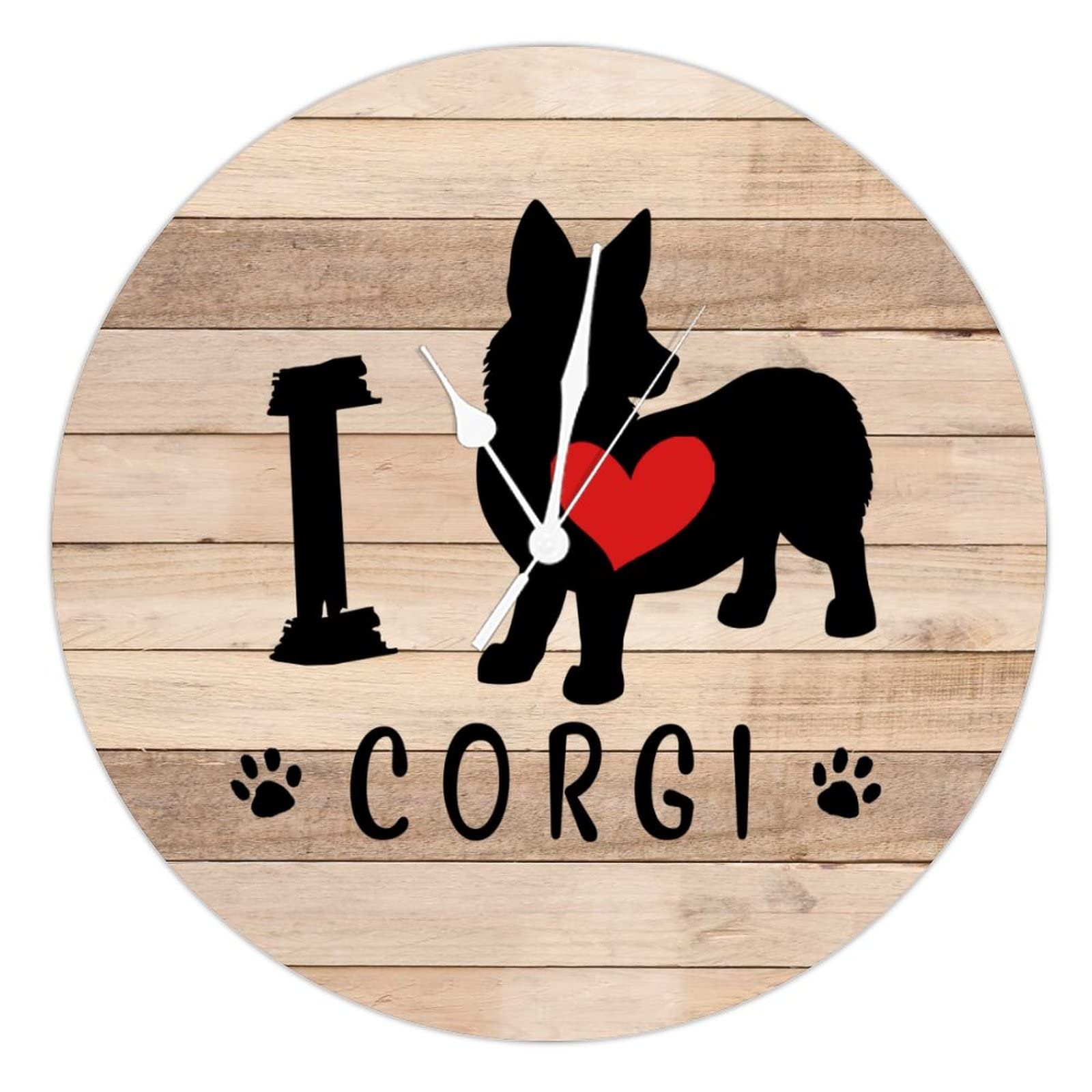 Horloge décorative en bois sur mesure cadeau idéal pour passionnés de chiens
