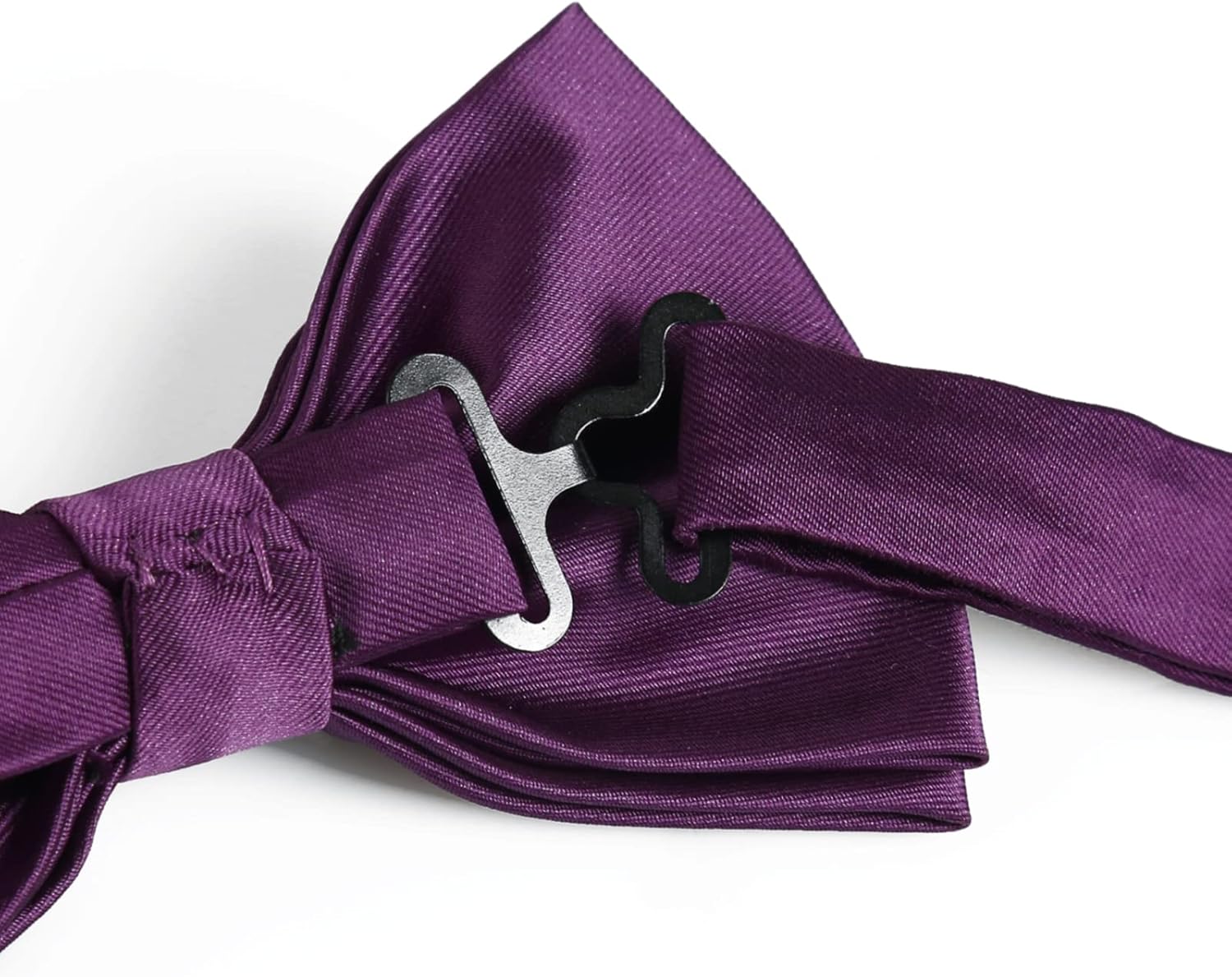Alizeal Pre-tied Adjustable Bow Tie for Men Formal Solid Tuxedo Bow Tie - Image 4