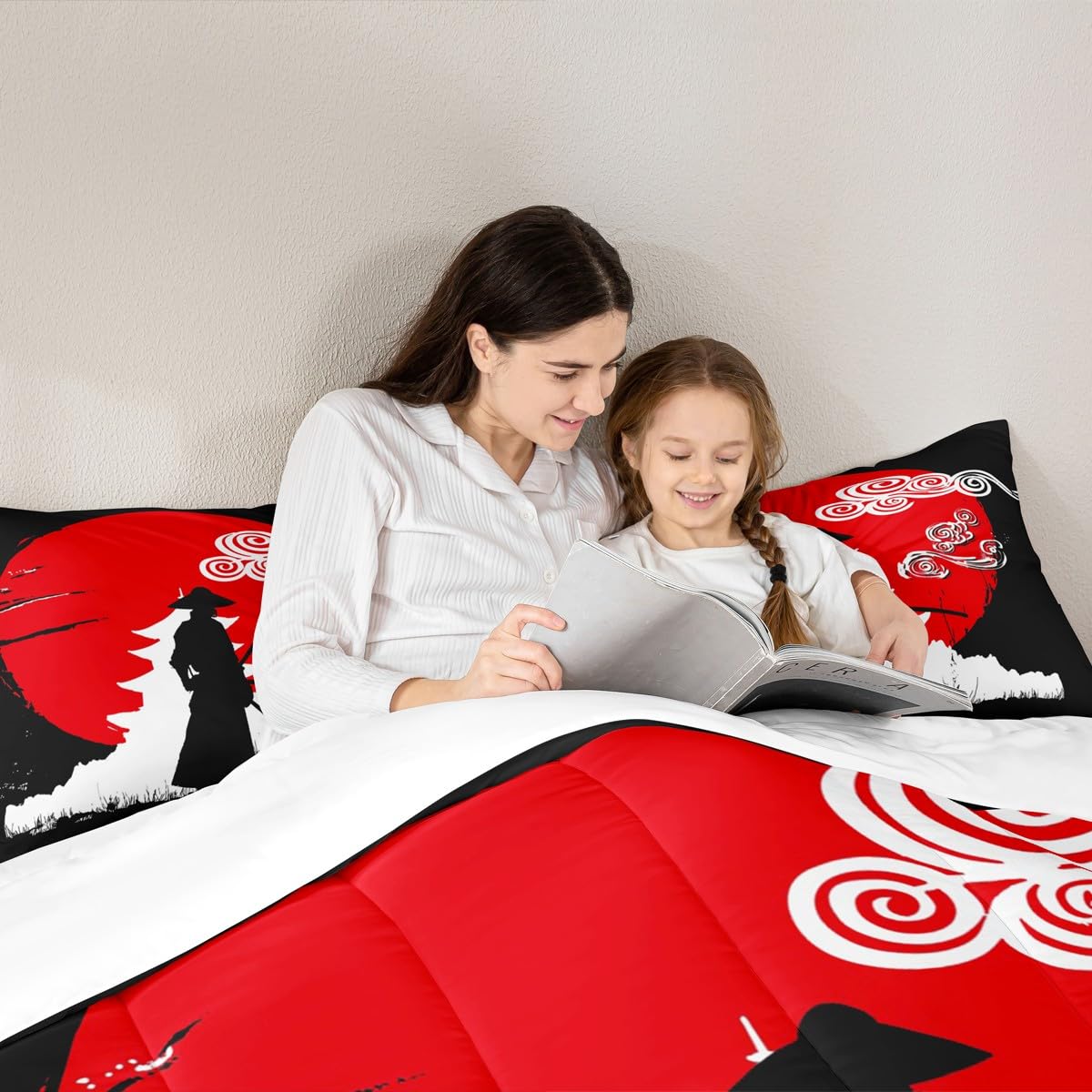Erosebridal Samurai Comforter - Sunset Print Full -5
