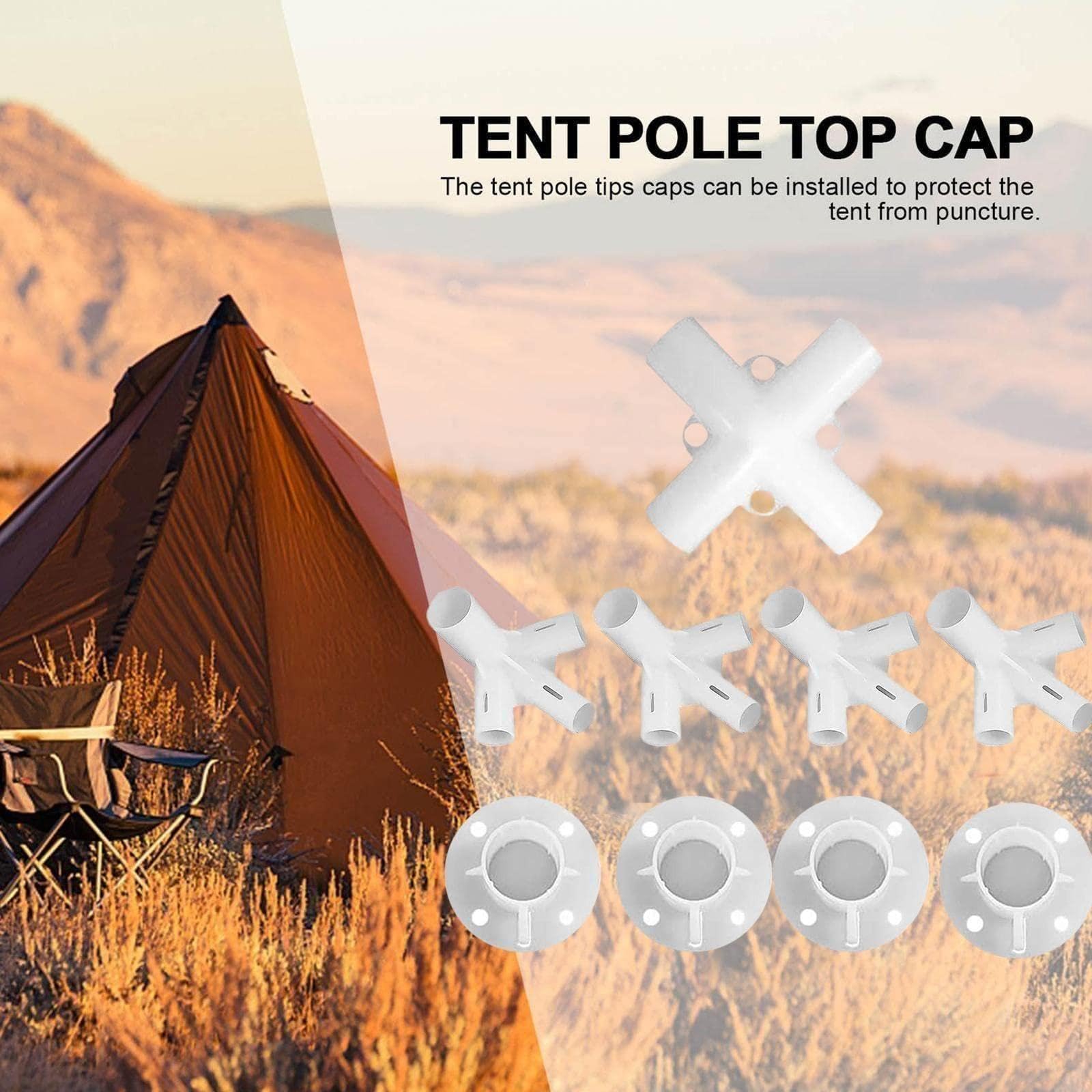 Lot De 9 Connecteurs Pour Tente Tonnelle 3x3m - Pièces De Rechange Angle, Toit, Pieds - Plastique Solide