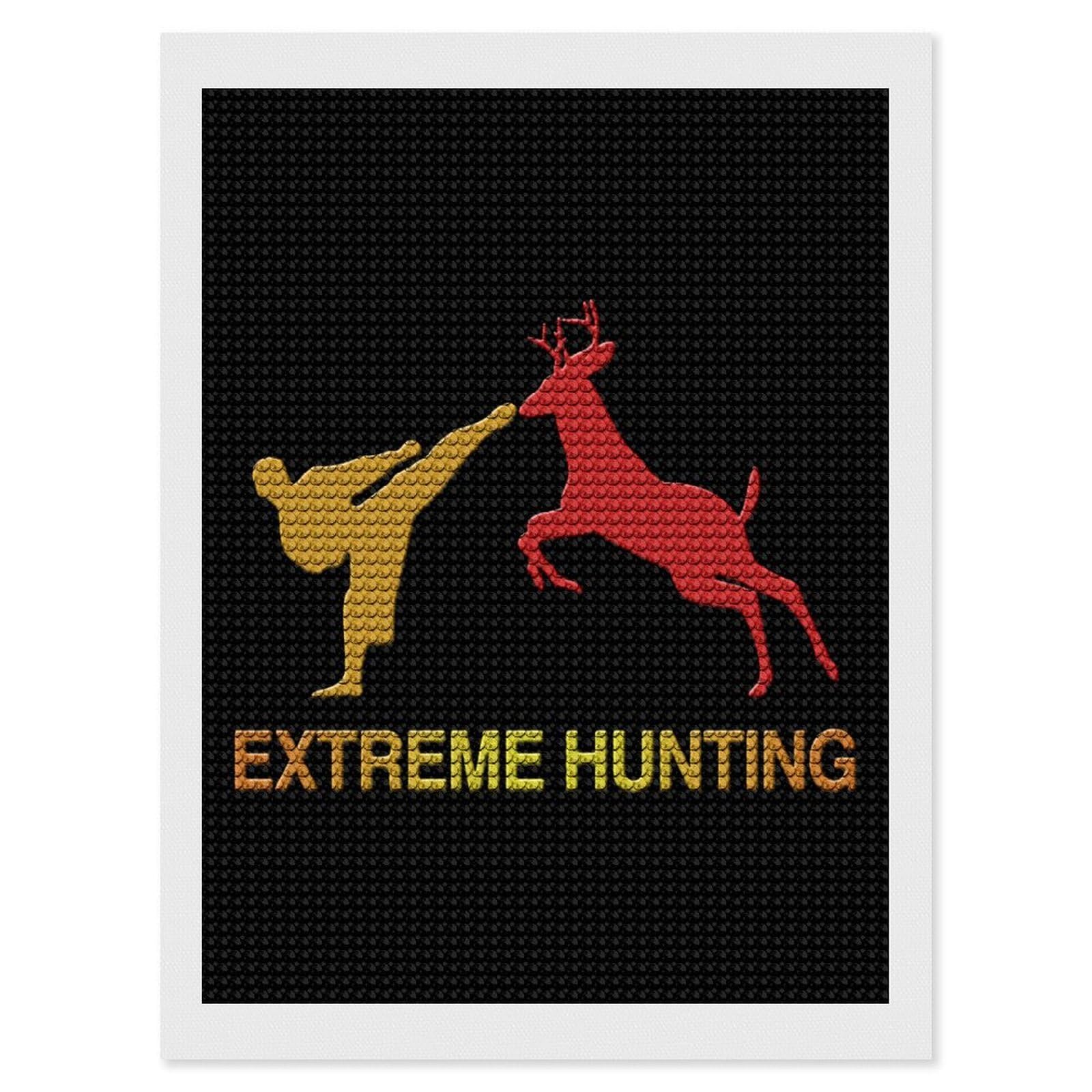 Nclqvjxzkhw Style Fuck It I'm Going Hunting Diamond Art Painting For Adult Round Diamonds Pictures Arts Crafts Home Wall Decor 12"X16"