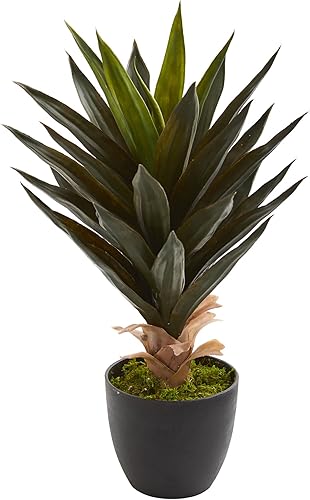 Miniatura 2 de Nearly Natural Planta artificial de agave (juego de 2)