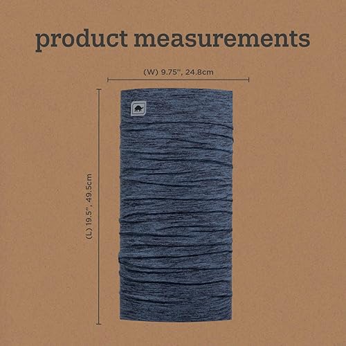 Miniatura 4 de Turtle Fur Stria - Polaina de cuello totalmente tubular, UPF 50+, diadema multifuncional, más de 10 maneras de usar