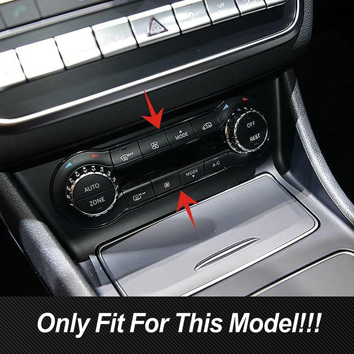 A/C Button Covers Trim for Benz CLA C117 GLA X156 A Class W176 2013-2018