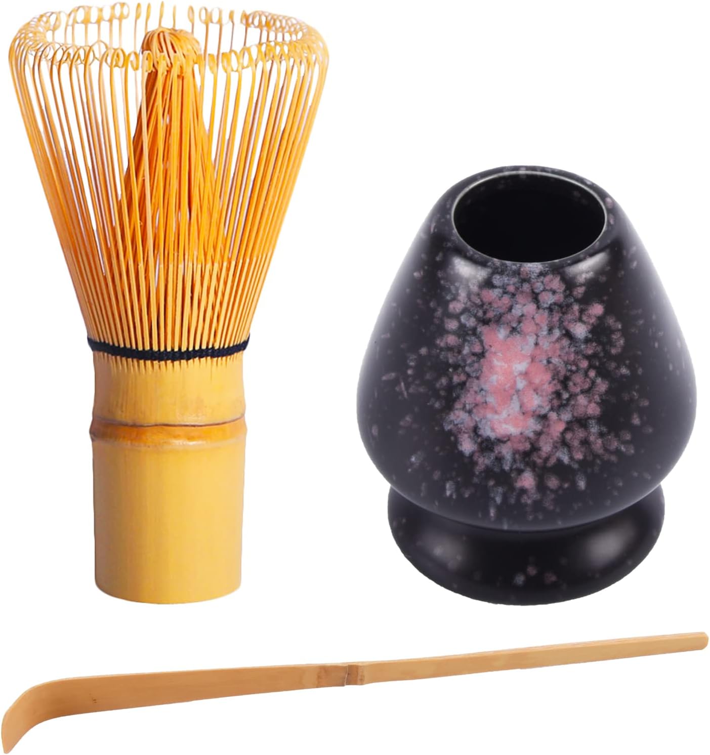 Zen Shi Fu Matcha Whisk Set 3pcs Handmade Bamboo Whisk and