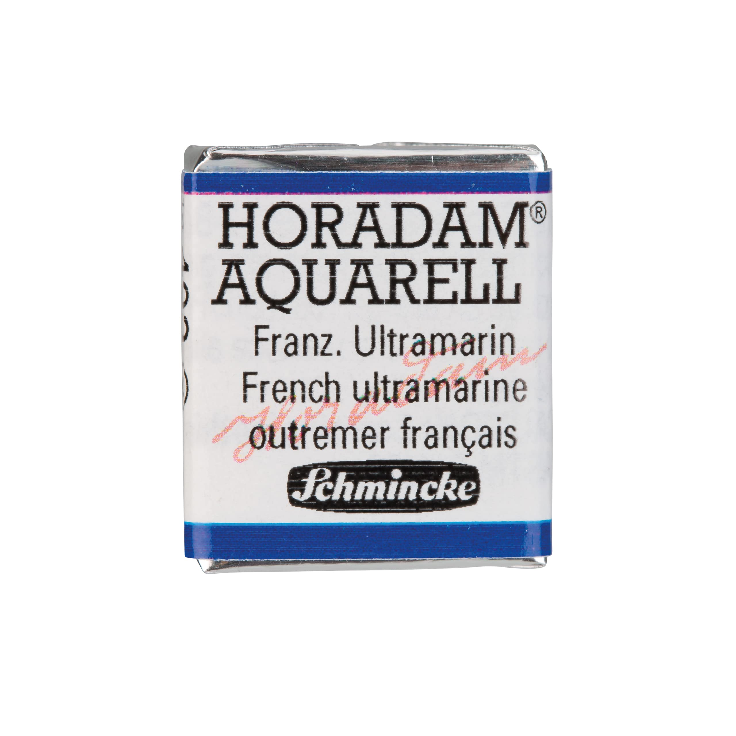 Schmincke 493 French Ultramarine - Horadam® Aquarell - Finest Artists' Watercolours, 14 493 044, 1/2 Pan