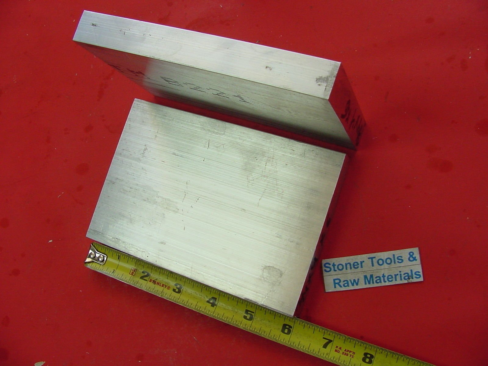 2 Pieces 3/4" x 4" Aluminum 6061 Flat BAR 6" Long Solid .750" T6511 Mill Stock