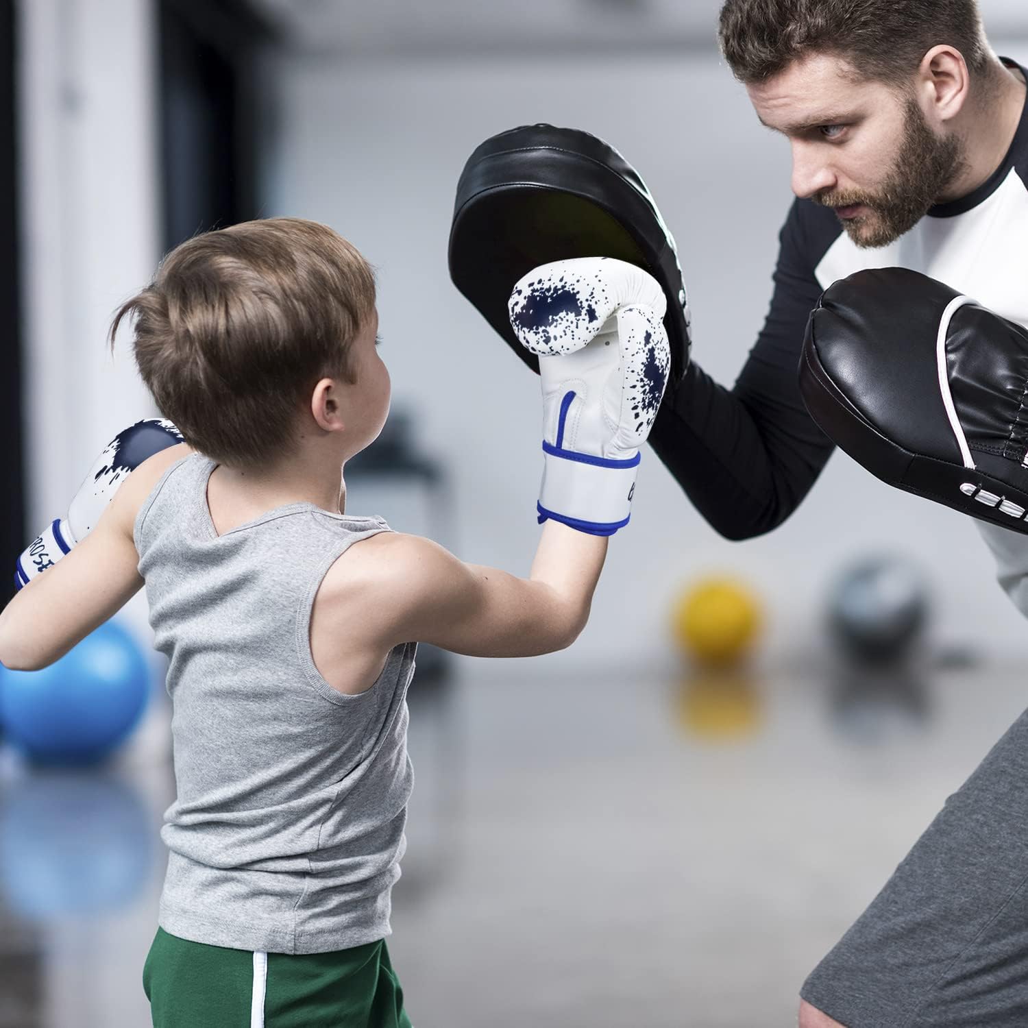 Kids Boxing Glove 6oz 8oz, Youth, Boys and Girls Training Sparring Gloves for Punching Bag, Kickboxing, Muay Thai, MMA, Gift for Age 6-15 Years