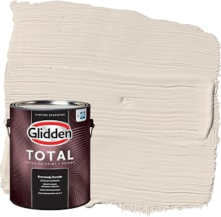 Glidden Total Exterior Paint & Primer All-in-One, Maybe Mushroom/Beige, Flat, 1 Gallon