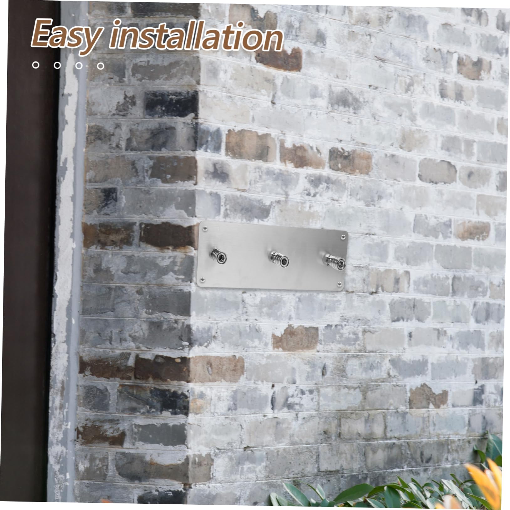 Soporte de Pared para Boquilla de Hidrolavadora de Acero Inoxidable | 1 Juego, Plata, para Conexión Rápida de 1/4 Pulgadas, Almacenamiento Seguro y Montaje sin Herramientas