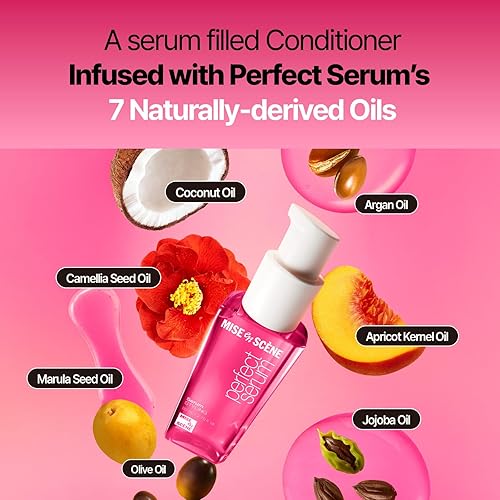 Miniatura 47 de Mise En Scene Perfect Serum - Acondicionador original para cabello dañado, cuidado de nutrientes con aceite de argán, que contiene aceite de semilla