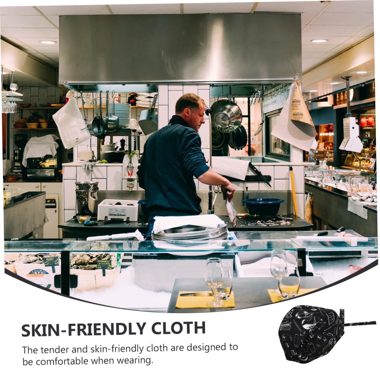 Beavorty Gorro De Cocina Unisex con Transpirable Y Cómodo para Catering Restaurantes Y Cocinas Comerciales