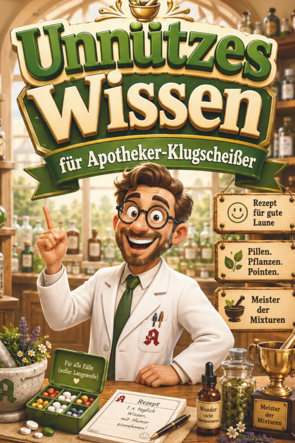 Unnützes Wissen für Apotheker-Klugscheißer: Kuriose & witzige Fakten als Geschenk für Apotheker