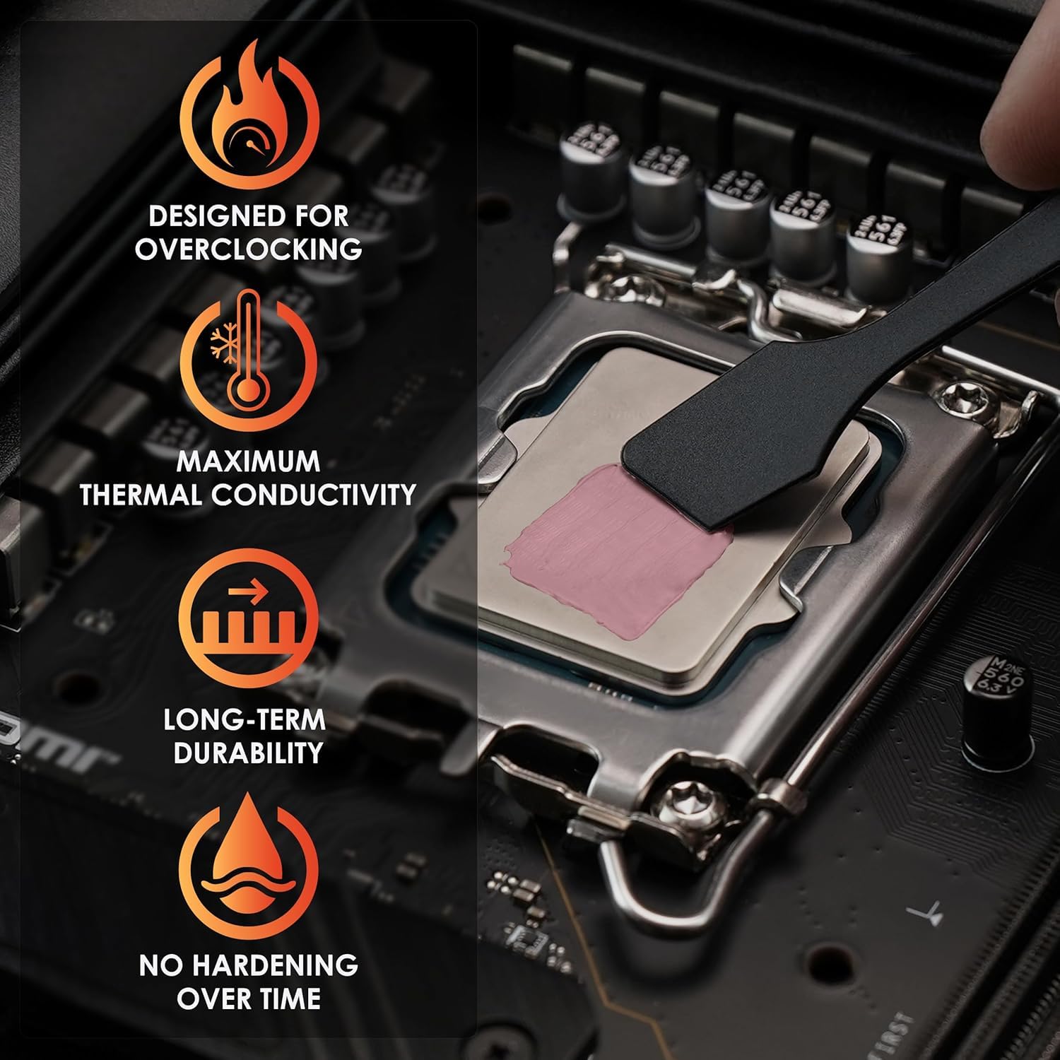 Thermal Grizzly Kryonaut Extreme - Pasta termica ad alte prestazioni con 12 salviette per la pulizia, 6 bagnate e 6 asciutte, per la massima conducibilità termica durante l'overclock di CPU/GPU/PS4