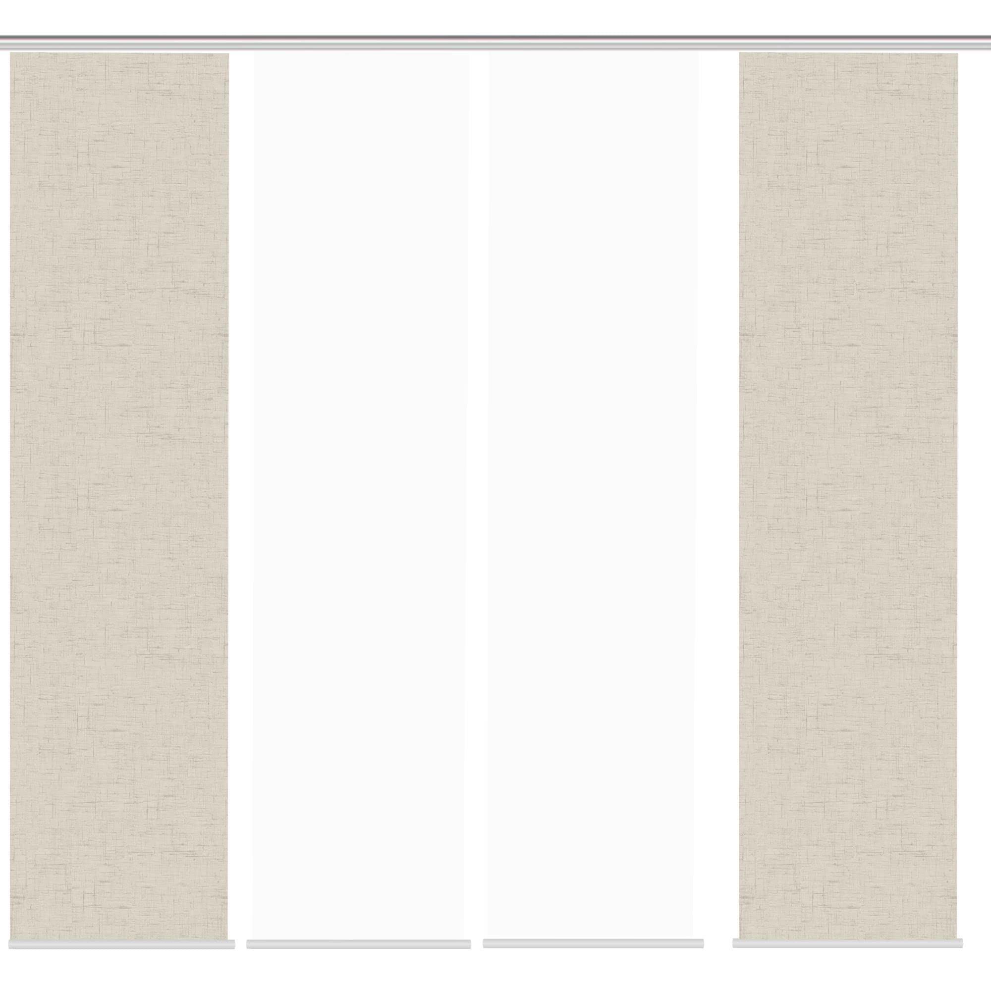 4er-Set Schiebevorhänge MARLIES blickdicht, Höhe 245 cm, taupe