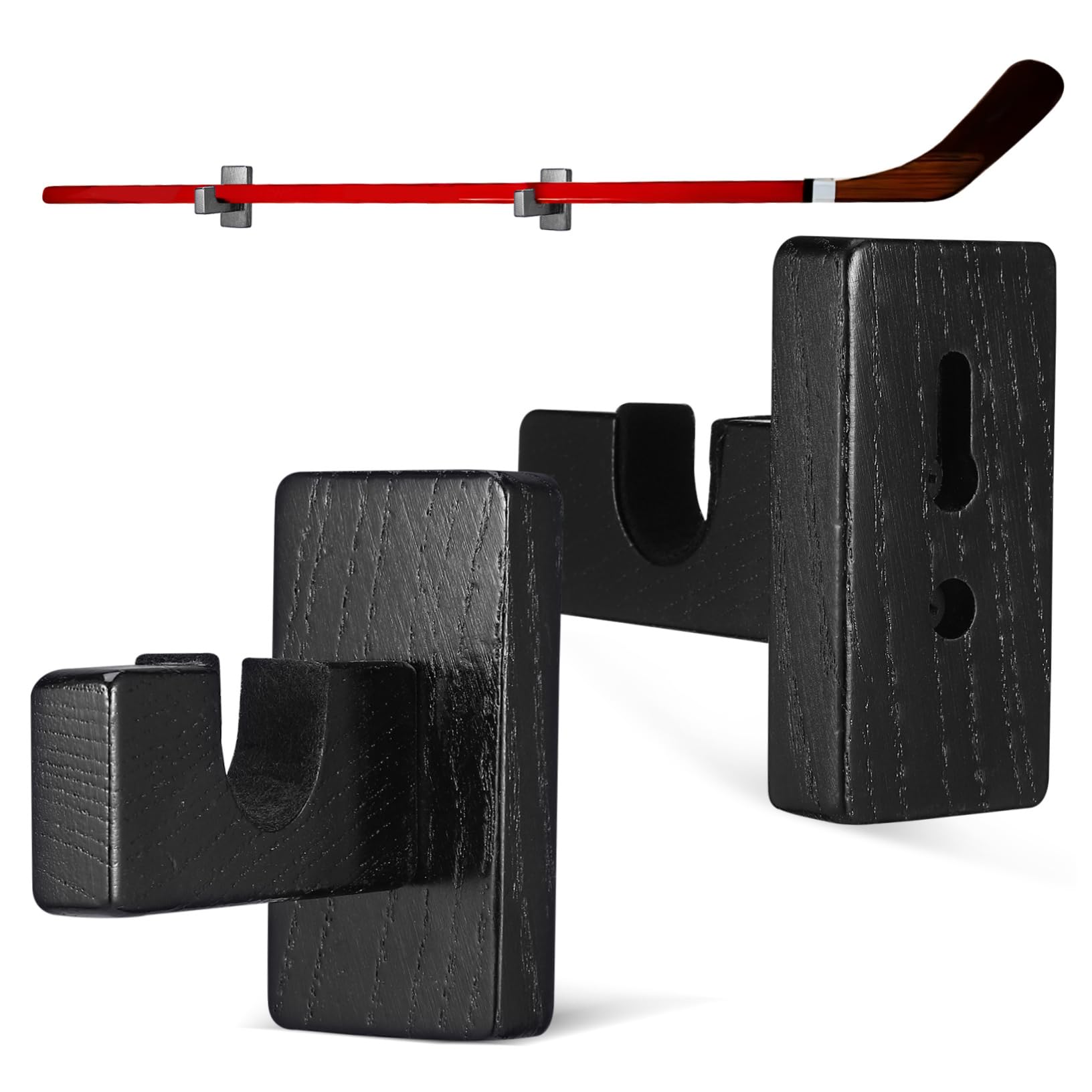 Hockeyschläger Wandhalterung für Hockeyzubehör mit Einfacher Montage und Robustem Design zur Stilvollen Hockey Schläger Aufbewahrung im Raum