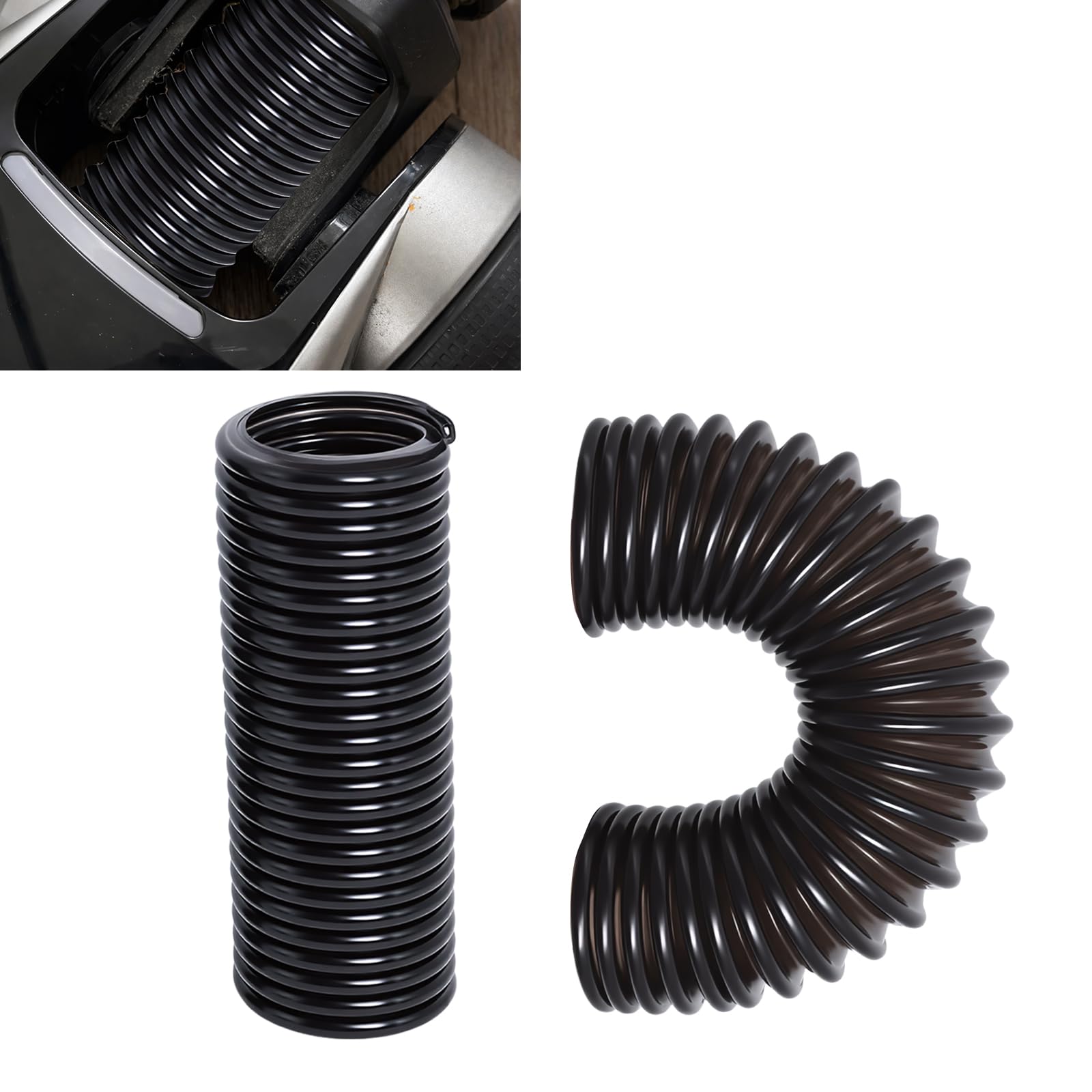 Head Hose Compatible with Vax Blade 23v 32v Cordless Vacuum Cleaner Replace TBT3V1B2 TBT3V1T2 TBT3V1F1 TBT3V1H1 TBT3V1P2 by Poweka, Floor Head Hose Tool Tube Pipe Pack of 2 Black