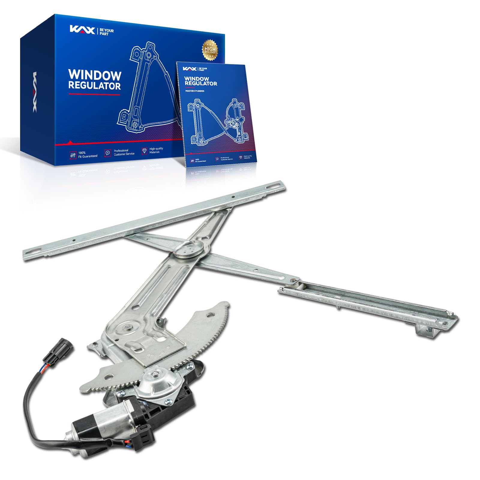 KAX 741-422 Power Window Regulator with Motor Front Left Driver Side Compatible with Dodge Ram 1500, 2003-2009 Dodge Ram 2500, 2003 Ram 3500, Ram 4500, Ram 5500, Sterling Truck Bullet 55, Bullet 45