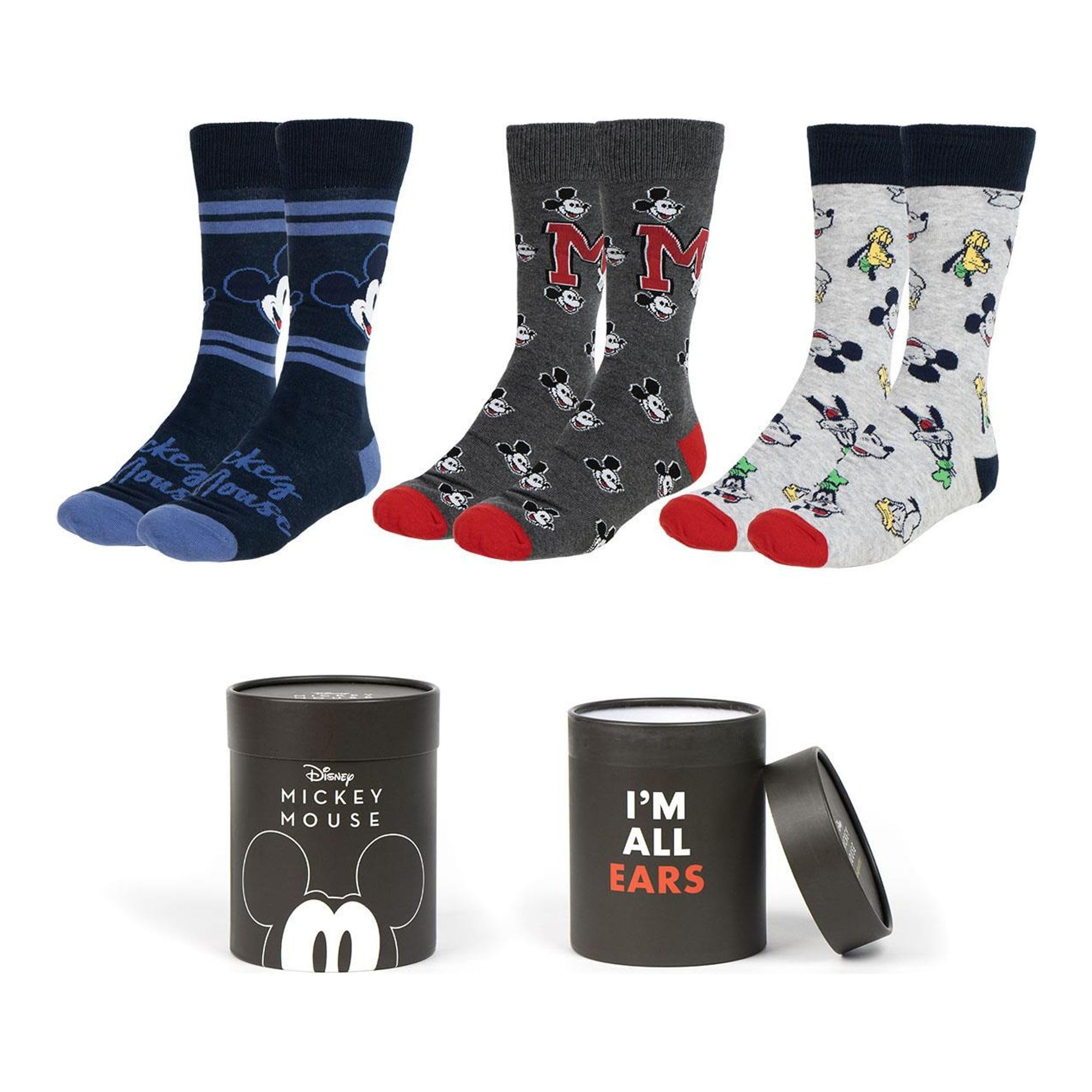 Cerdá Life's Little Moments Unisex Multicoloured Pack Calcetines 3 Piezas Mickey Socks, One Size