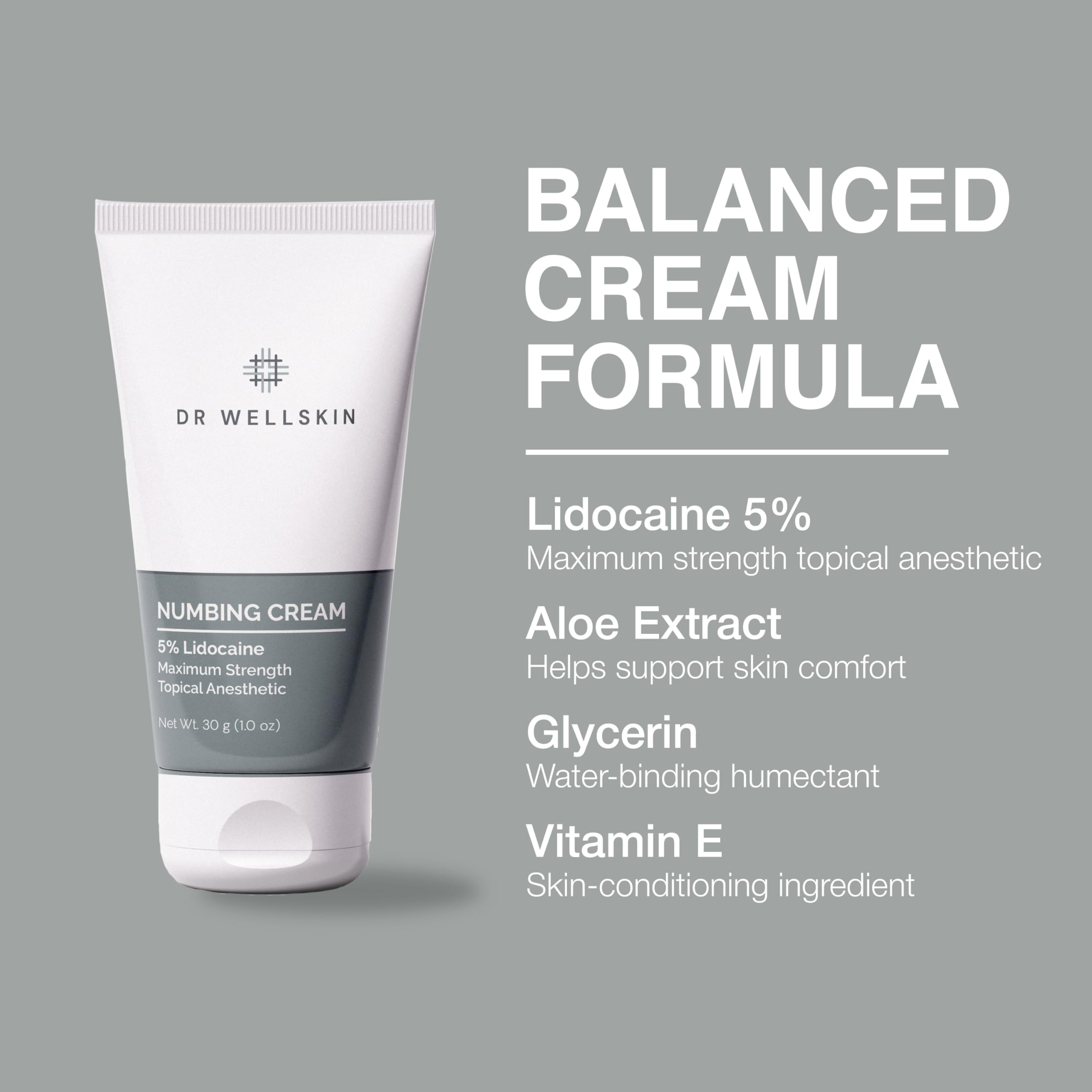 Lidocaine Cream with 5% Lidocaine – Maximum Strength Topical Anesthetic Cream for Temporary Relief of Discomfort Associated with Hemorrhoids – 1.0 oz (30 g) — Amazon image 4