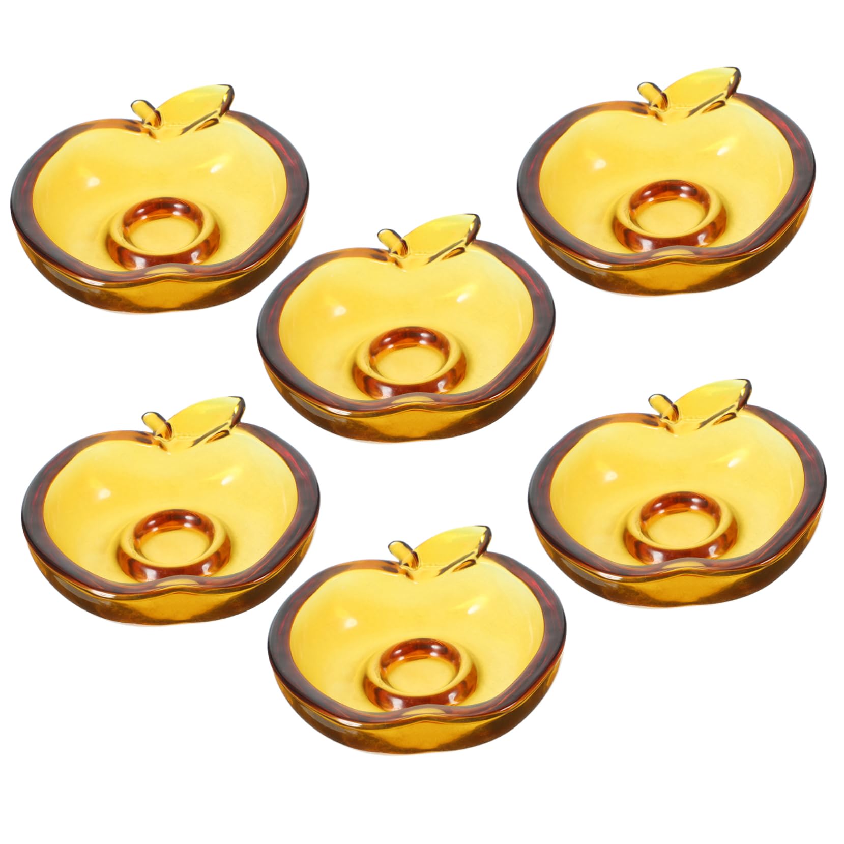 Assiettes en verre légères pour pique-nique, école et apéritifs maison, 6 pièces