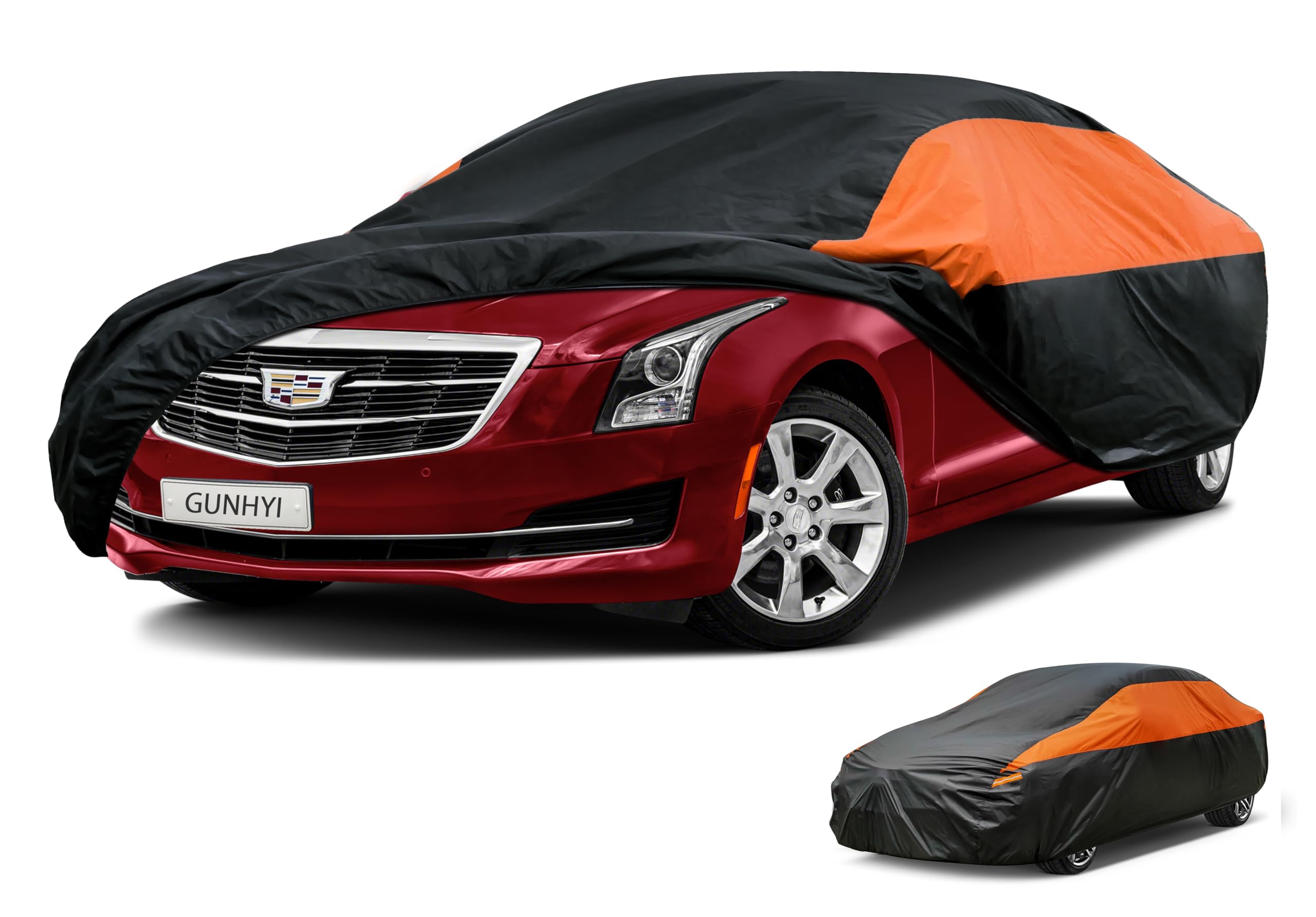 GUNHYI Waterproof Lightweight Sedan Full Car Cover Custom Fit Cadillac ATS