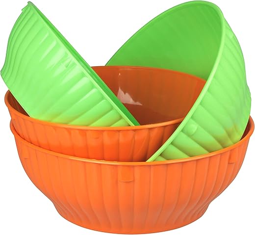 I.P.P.A. Set 4 Insalatiere in Polipropilene Modello Trento. Made in Italy. Perfette...