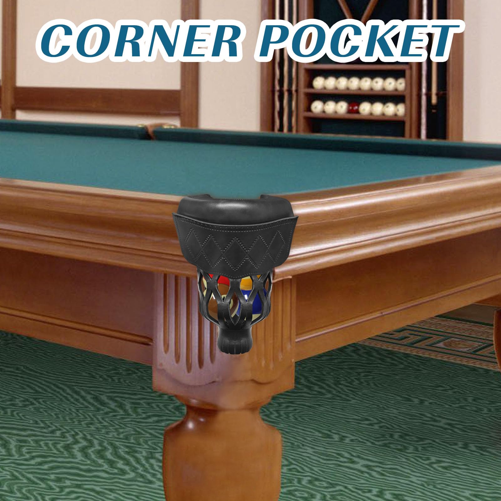 Pool Table Inner Pockets Snapklik.com : MoyanSuper Billiard Pool Table Pockets Heavy Duty PU ...