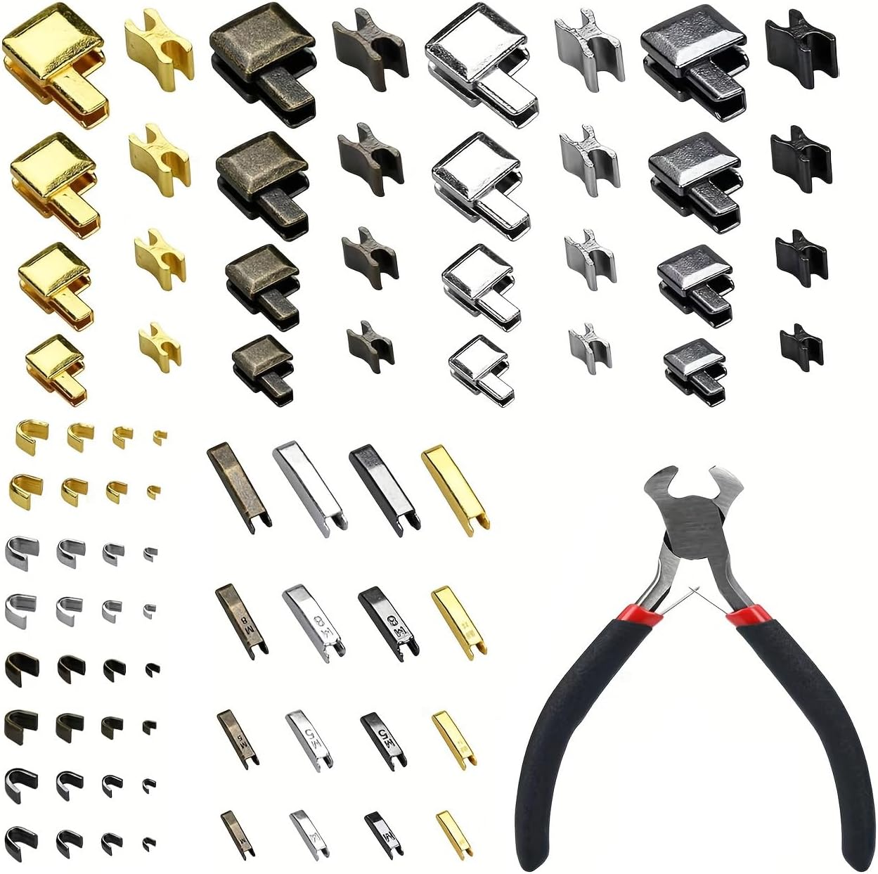 Zipper Repair Kit Replacement Slider: 62Pcs Coat Zipper Slider for Jacket Backpack Luggage thumbnail