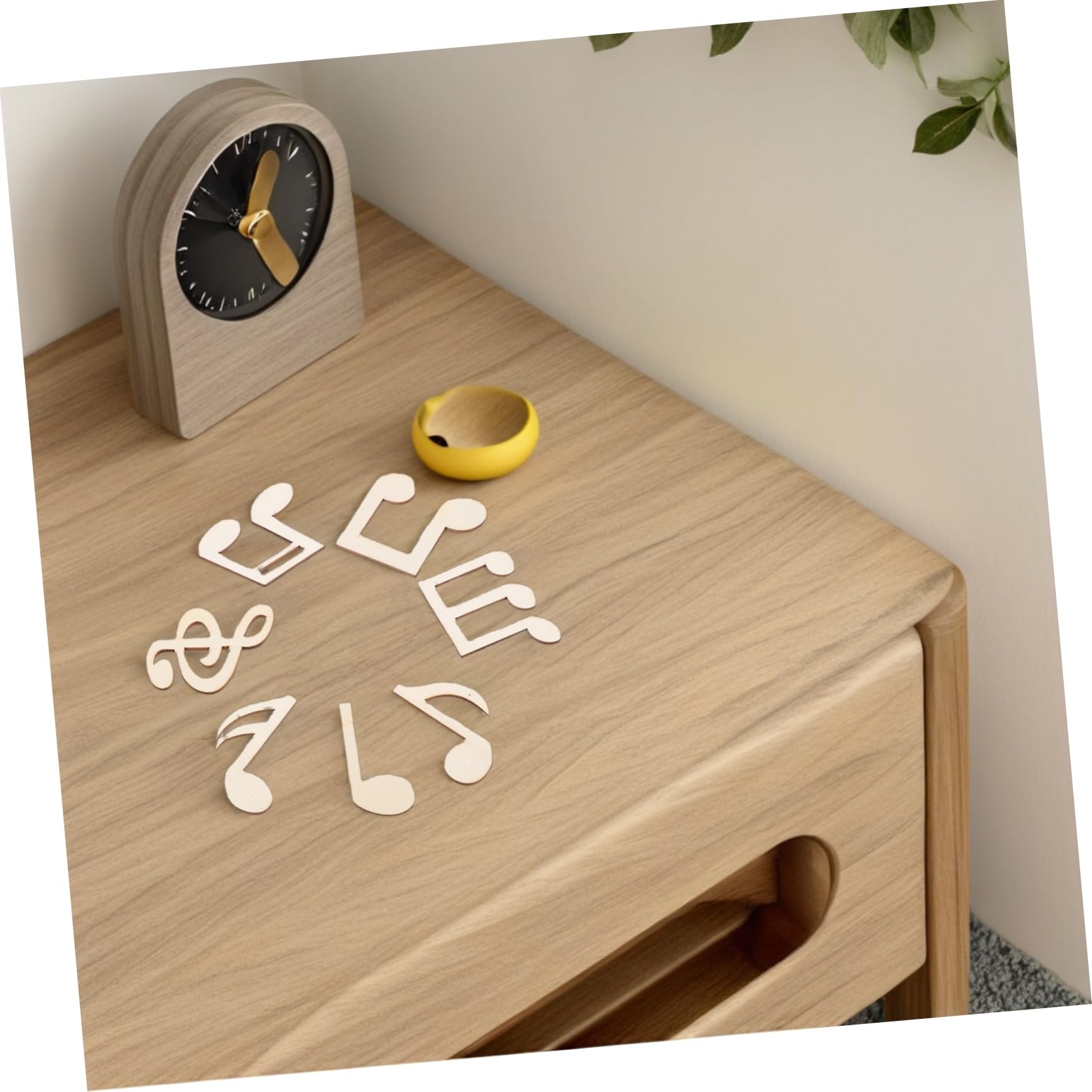 100piezas Notas Musicales De Madera Sin Terminar Manualidades Notas Musicales De Decoración Para Fiestas Diy Recortes De Música Para Manualidades Infantiles