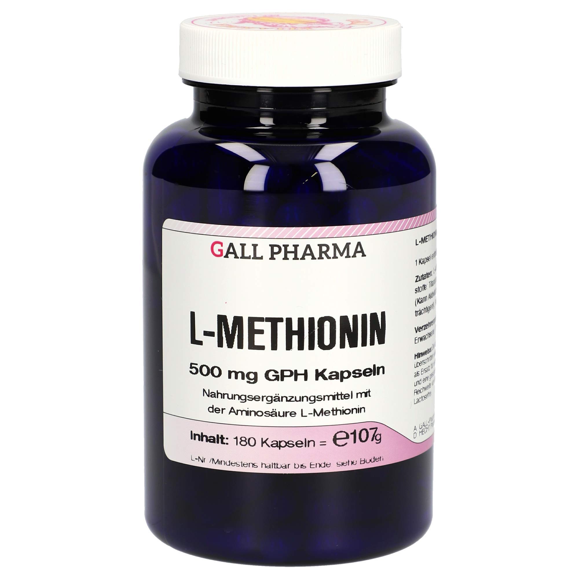 Gall Pharma L-Methionin 500 mg GPH Kapseln 180 Stück