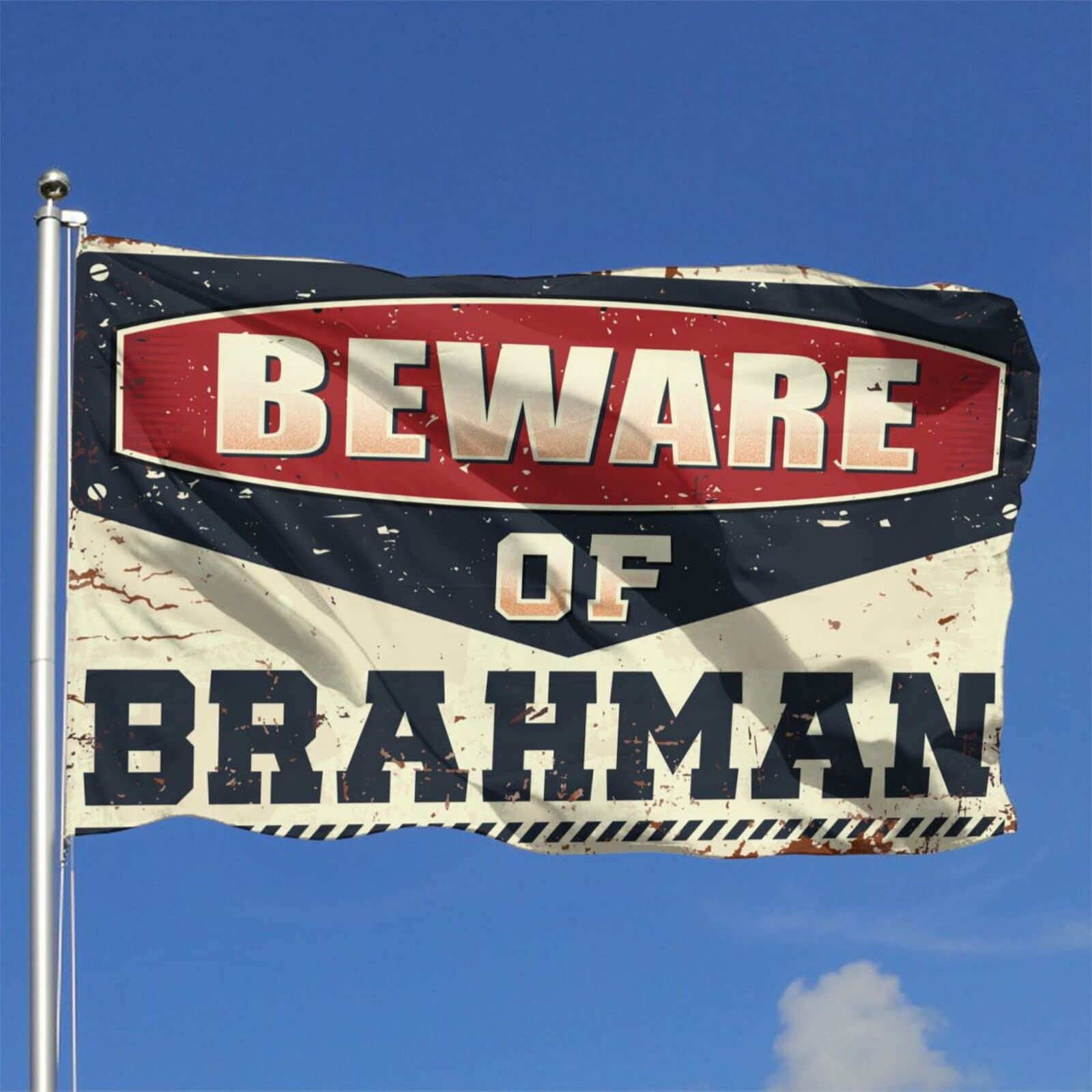 Gartenflagge 'Warnung: Hören Sie Mit Vorsicht Zu!' - 60x90 Cm, UV-beständig, Für Zimmer & Garten