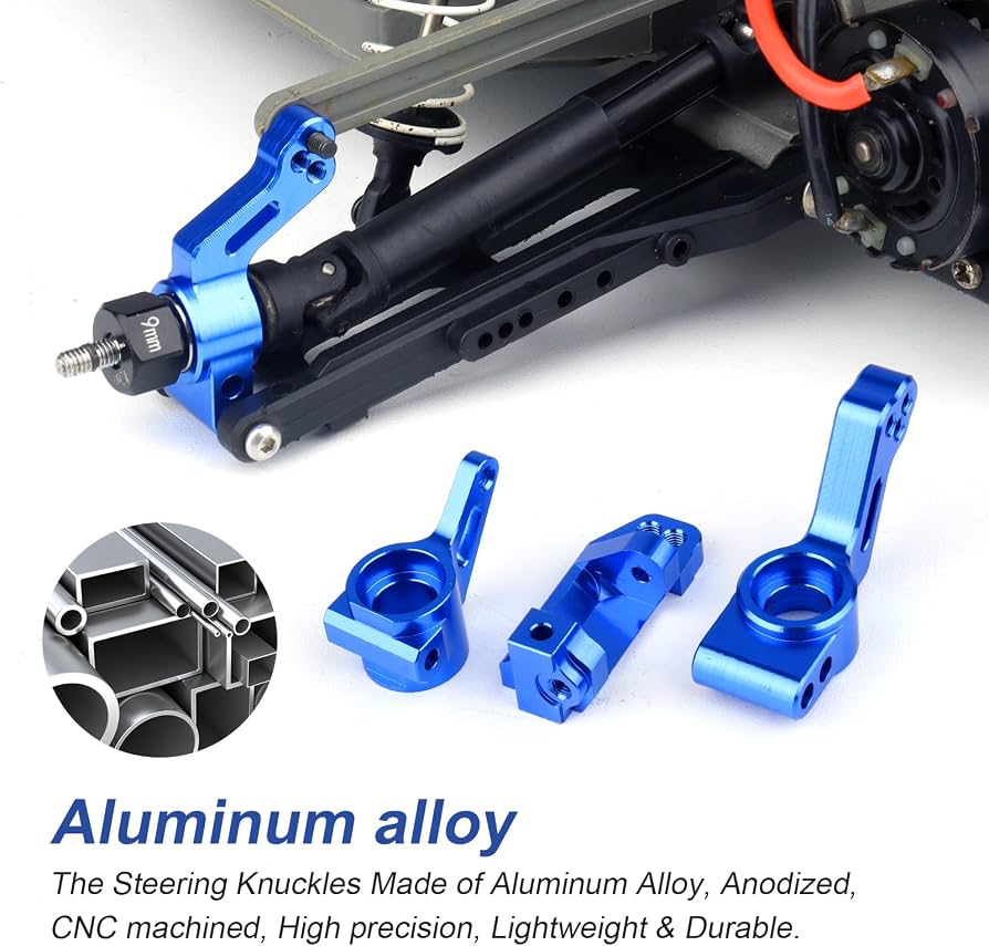 Amazon.com: CrazyHobby Aluminum Front Steering Blocks & Caster