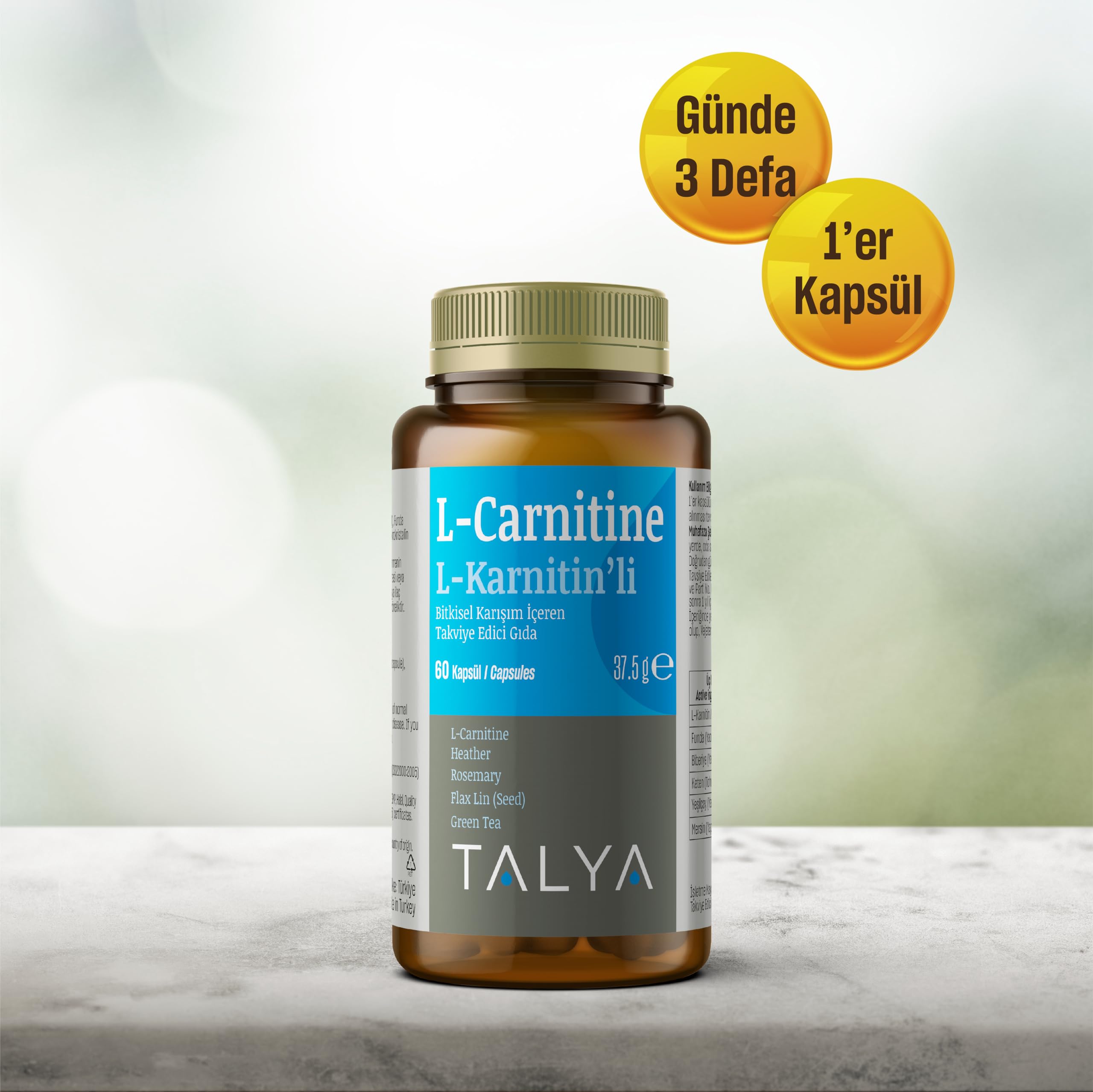 l carnitine kimler kullanamaz Talya L-CARNITINE L-Karnitin'li Bitkisel Karışım İçeren Takviye Edici Gıda  - Sporcu Destek Takviyesi