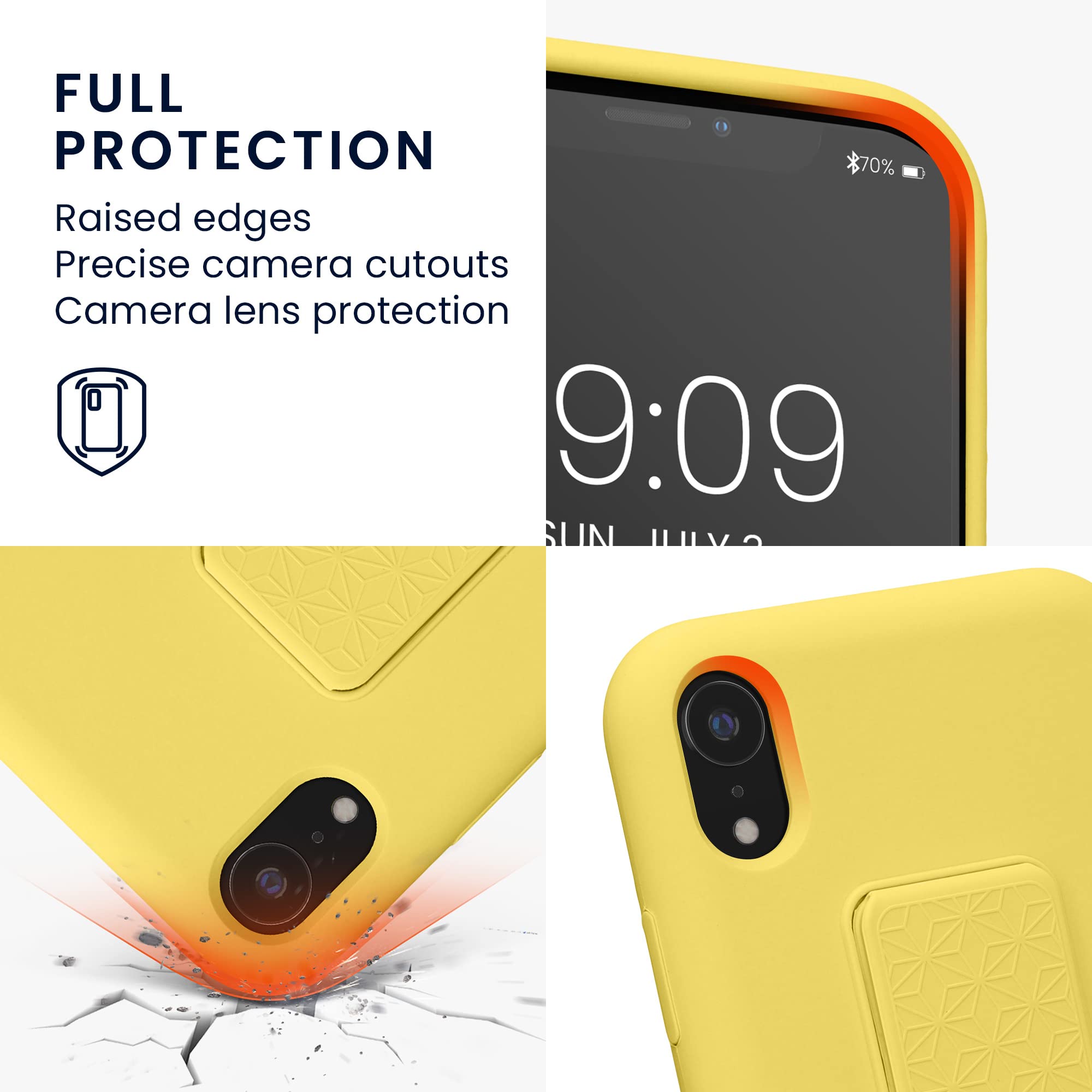 iPhone XR イエロー 本体＋ケース Amazon.com: kwmobile Case Compatible with Apple iPhone XR - Case