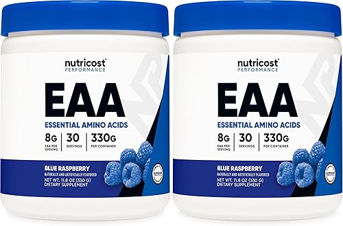 Miniatura 9 de Nutricost EAA Polvo 30 porciones (ponche de fruta) - Aminoácidos esenciales - Sin OMG, sin gluten, apto para vegetarianos