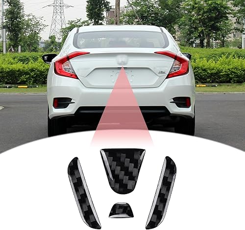 LANZMYAN Compatible con el emblema del portĂłn trasero del automĂłvil con logotipo de fibra de carbono, accesorios para Honda Civic de 11 generaciĂłn LANZMYAN Compatible con el emblema del portĂłn trasero del automĂłvil con logotipo de fibra de carbono, accesorios para Honda Civic de 11 generaciĂłn