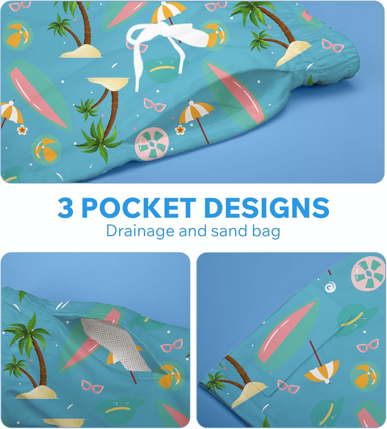 Boys Swim Trunks Swim Shorts Quick Dry Compression Liner Bathing Suit with Boxer Brief Swimwear 7-20 Years - Image 7