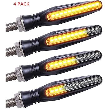 SFONIA 4pz Indicatori Di Direzione Moto LED Retrò Trasformare