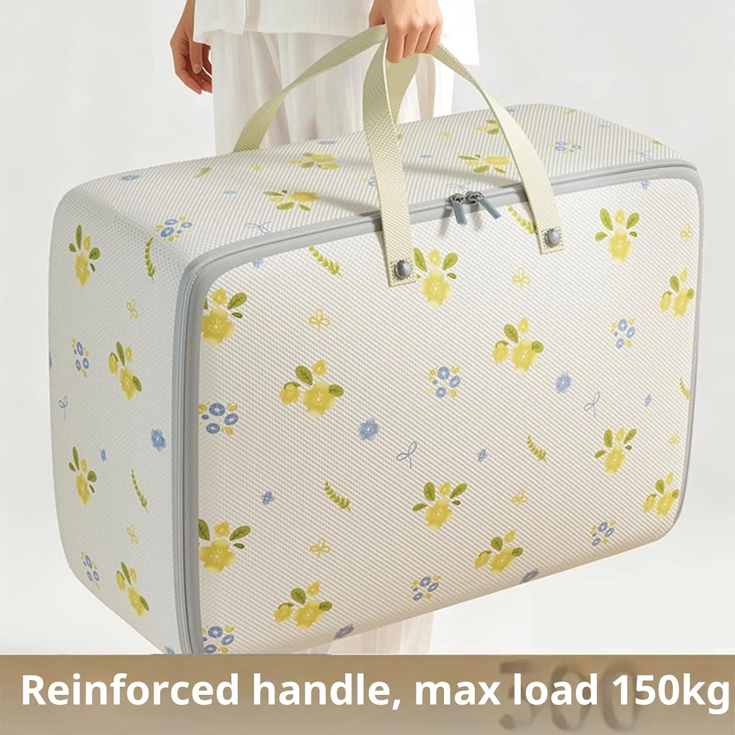 PANGBOER ダブルジッパー衣類収納バッグ ホームオーガナイザー 600D オックスフォード生地 実用的な引っ越し用品 破れにく