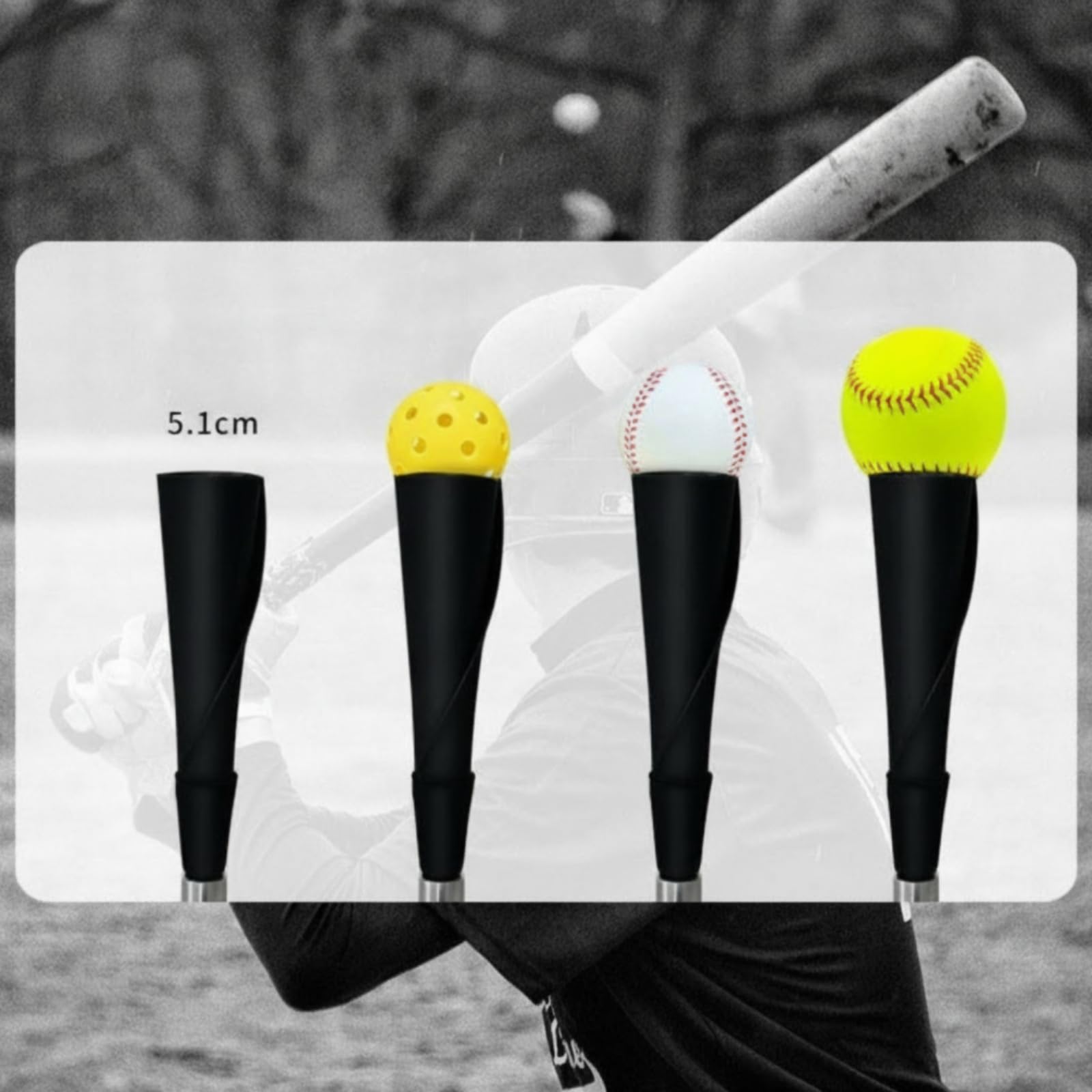 Soporte de Entrenamiento de Béisbol tee de Bateo tee de Golpeo Estructura Metálica Estable Amortiguación de Impactos Ligero y Transportable Adecuado