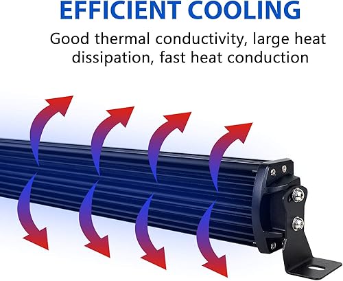 Miniatura 7 de SKYWORLD 42 pulgadas 540 W triple fila 7D LED barra de luz de trabajo Spot Flood Combo Beam DC 12V-24V 6000K vehículos todoterreno 4x4 ATV Utvs