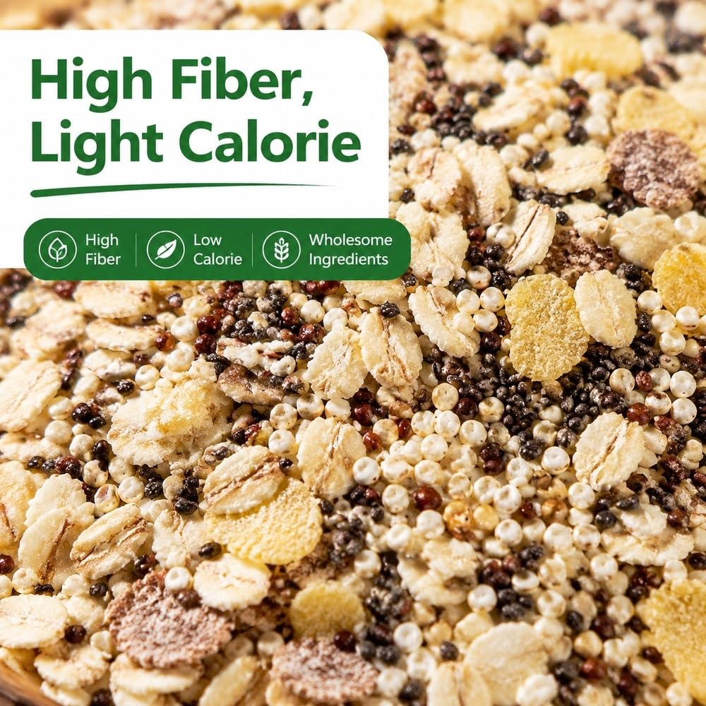 1000g Płatki Owsiane Chia Quinoa Bez Dodatku Cukru Czarne Natychmiastowe Bogate W Błonnik Szybkie Śniadaniowe